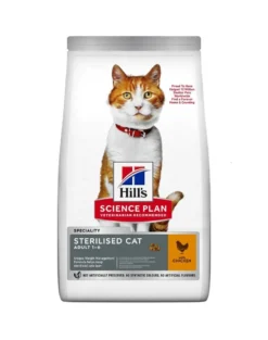 HILL'S Science Plan Young Adult Sterilised Cat Cibo secco per gatti con pollo 10 kg