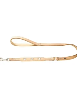 HUNTER Swiss Guinzaglio da allenamento in pelle 1,8cm/1m beige