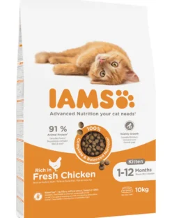 IAMS Cat Kitten & Junior All Breeds Chicken 10 kg