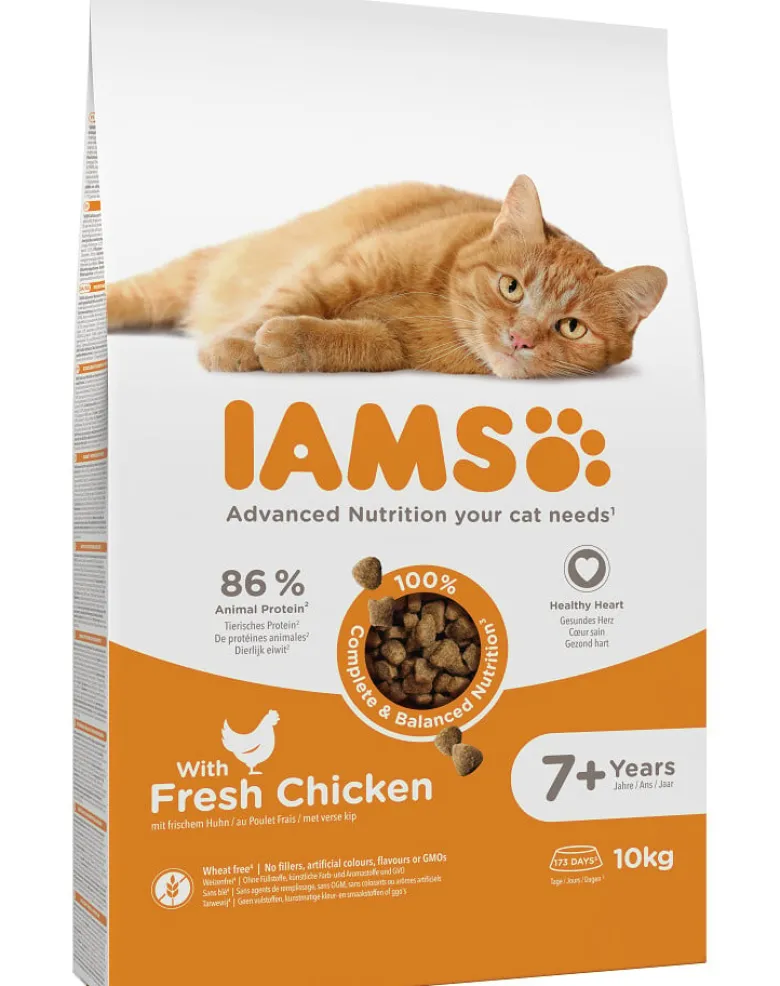 IAMS Cat Senior All Breeds Chicken 10 kg