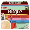 INABA Cat Ciao Bisque Variety 24x40g mix di zuppe cremose con tonno, manzo e pollo per gatti