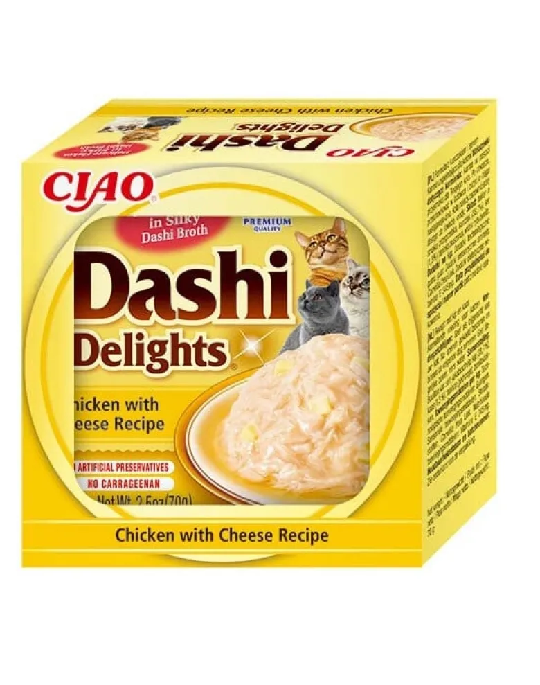INABA Cat Dashi Delights Pollo e formaggio 70g