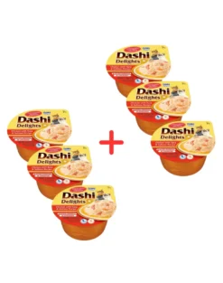 INABA Cat Dashi Delights Pollo, tonno e salmone 6x70 g