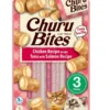 INABA Churu Bites Chicken tuna&salmon wrap 3x10g bocconcini di tonno e salmone per gatti