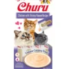 INABA Churu Cat bocconcino cremoso per gatti a base di pollo e gamberetti 56 g