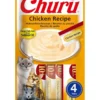 INABA Churu Cat Senior Chicken 4x14g prelibatezza cremosa per gatti anziani al gusto di pollo