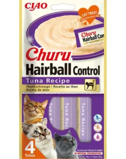 INABA Churu Hairball Tuna 4x14 g snack contro boli di pelo con tonno