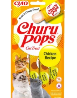 INABA Churu Pops Chicken 4 x 15g con pollo per gatti