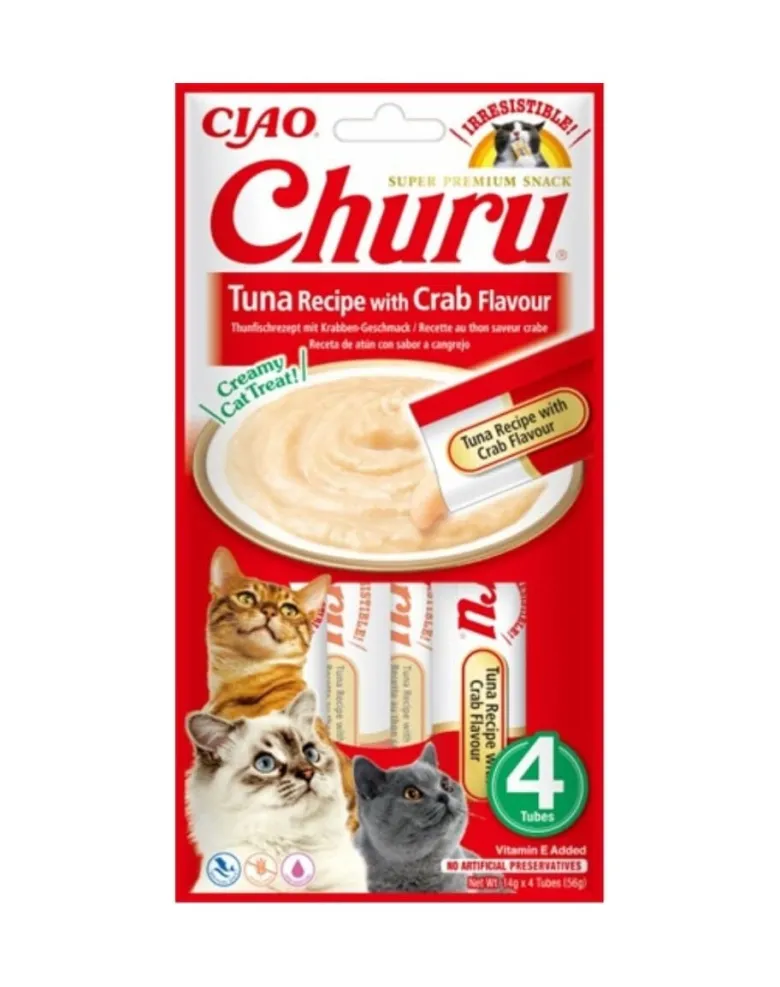 INABA Churu Tuna with crab flavour 4x14g