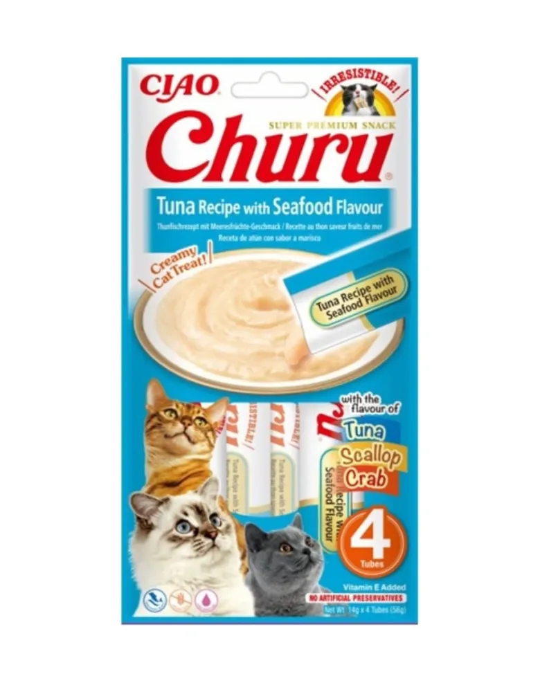 INABA Churu Tuna with seafood 4x14g