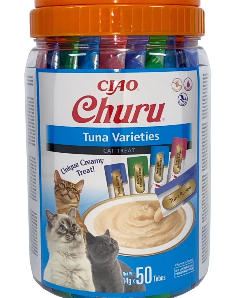 INABA Churu Variety Tuna vasetto di tonno per gatti 50x14g (700g)