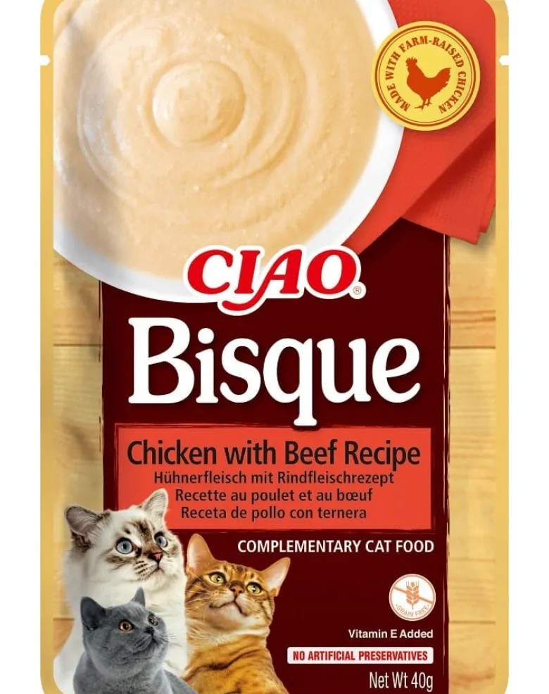 INABA CIAO Bisque Zuppa di pollo e manzo 40g