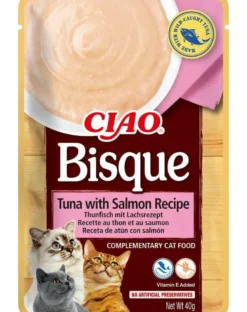 INABA CIAO Bisque Zuppa di tonno e salmone per gatti 40g