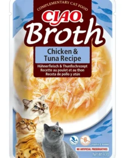 INABA CIAO Brodo di pollo e tonno per gatti 40g