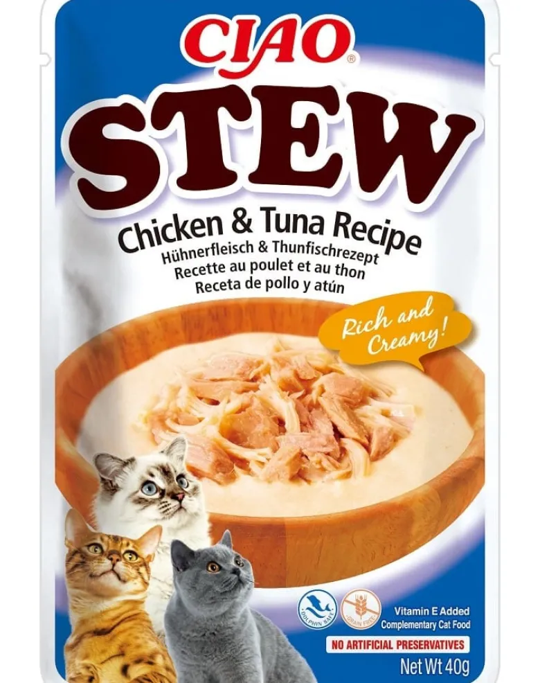 INABA CIAO Stufato di pollo e tonno per gatti 40 g