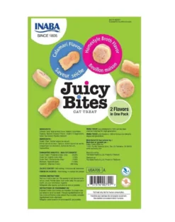 INABA Juicy Bites crocchette umidificate con brodo e calamari per gatti 33,9 g (3x11,3 g)