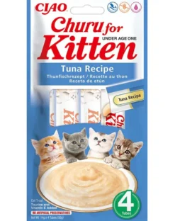 INABA Kitten Tuna 4x14 g bocconcini di tonno per gattini