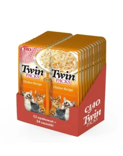 INABA Twin Pollo in brodo per gatti 24x40g