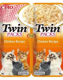 INABA Twin Pollo in brodo per gatti 24x40g