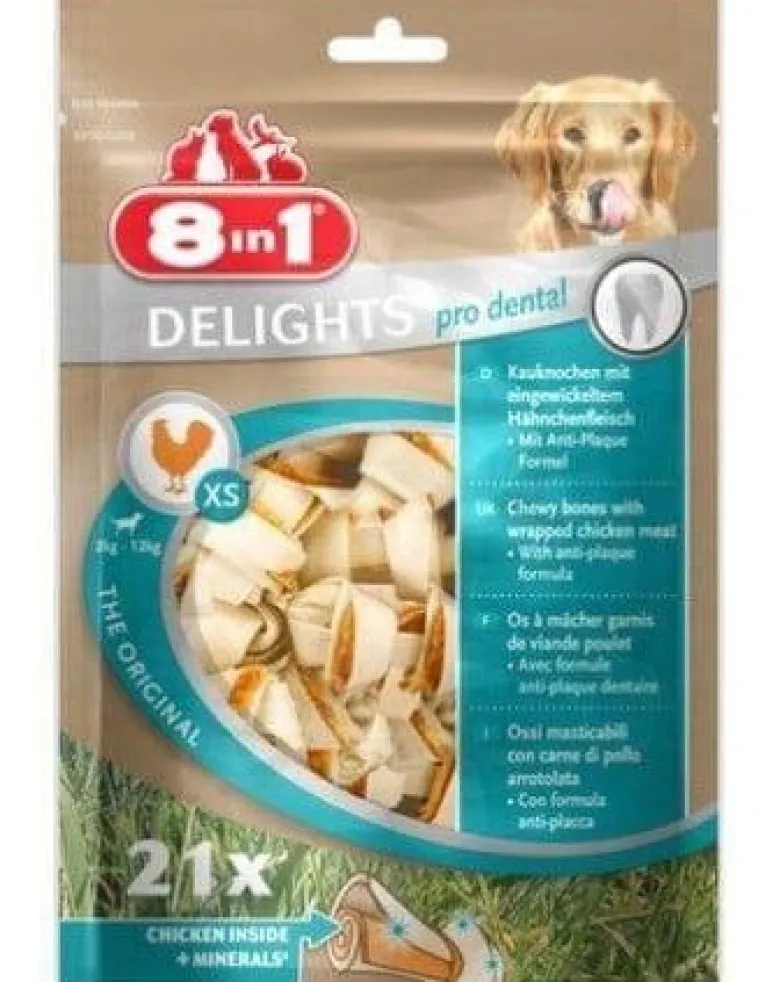8IN1 Delizie dentali Bones XS 21 pz.