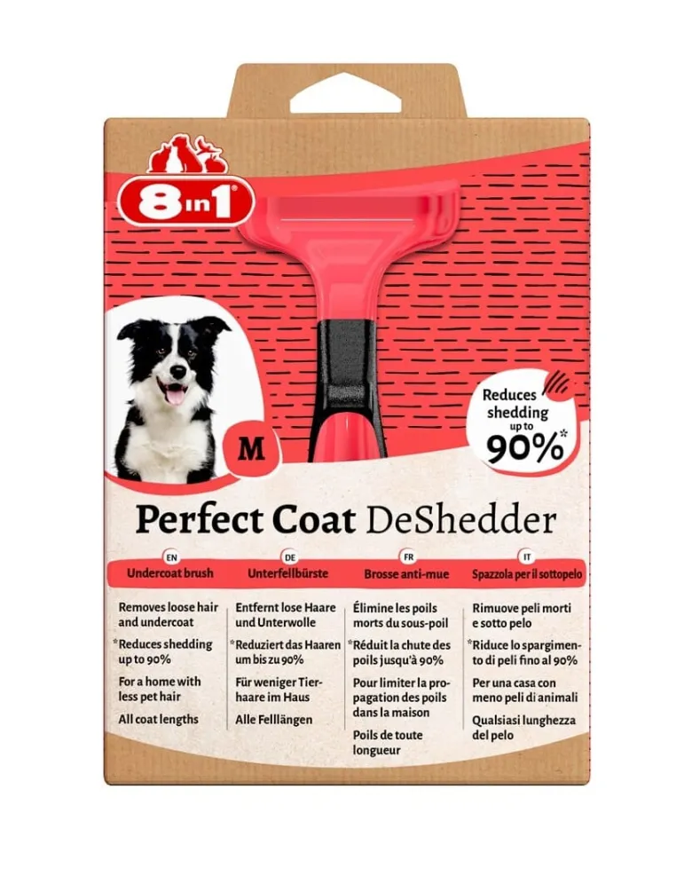 8IN1 Perfect Coat DeShedder Dog M