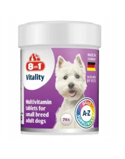 8IN1 Vitality Multiwitamin per cani di piccola taglia 70 compresse