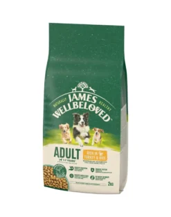 JAMES WELLBELOVED Adult 2 kg alimento secco completo per cani adulti da 1 a 7 anni ricco di tacchino e riso