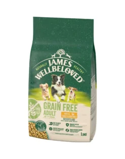 JAMES WELLBELOVED Adult 1,5 kg alimento secco completo senza cereali per cani adulti da 1 a 7 anni ricco di tacchino e verdure