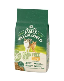JAMES WELLBELOVED Adult 1,5 kg alimento secco completo senza cereali per gatti adulti da 1 a 7 anni ricco di tacchino
