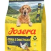 JOSERA Adult Chicken and Sweet Potato 900g cibo secco senza cereali per cani attivi