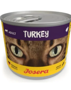 JOSERA Cat Lattina di cibo umido per gatti al tacchino 200g