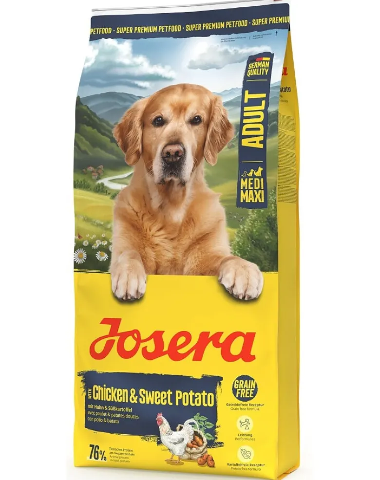JOSERA Chicken with Sweet Potato Adult 12,5kg cibo secco senza cereali per razze medie e grandi