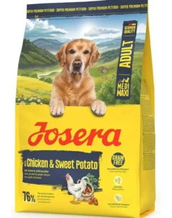 JOSERA Chicken with Sweet Potato Adult 3kg senza cereali cibo per cani di taglia media e grande