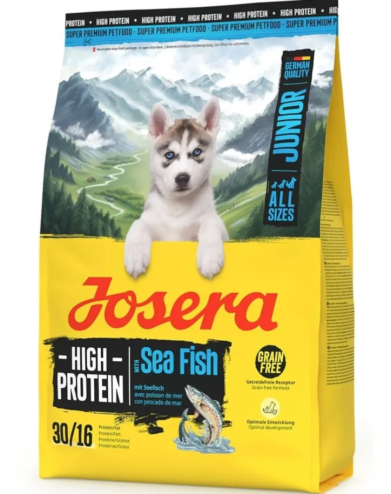 JOSERA High Protein Junior Sea Fish 3kg cibo ad alto contenuto proteico per cuccioli