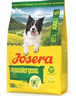 JOSERA Hypoallergenic Adult 3kg senza cereali cibo per cani sensibili con insetti