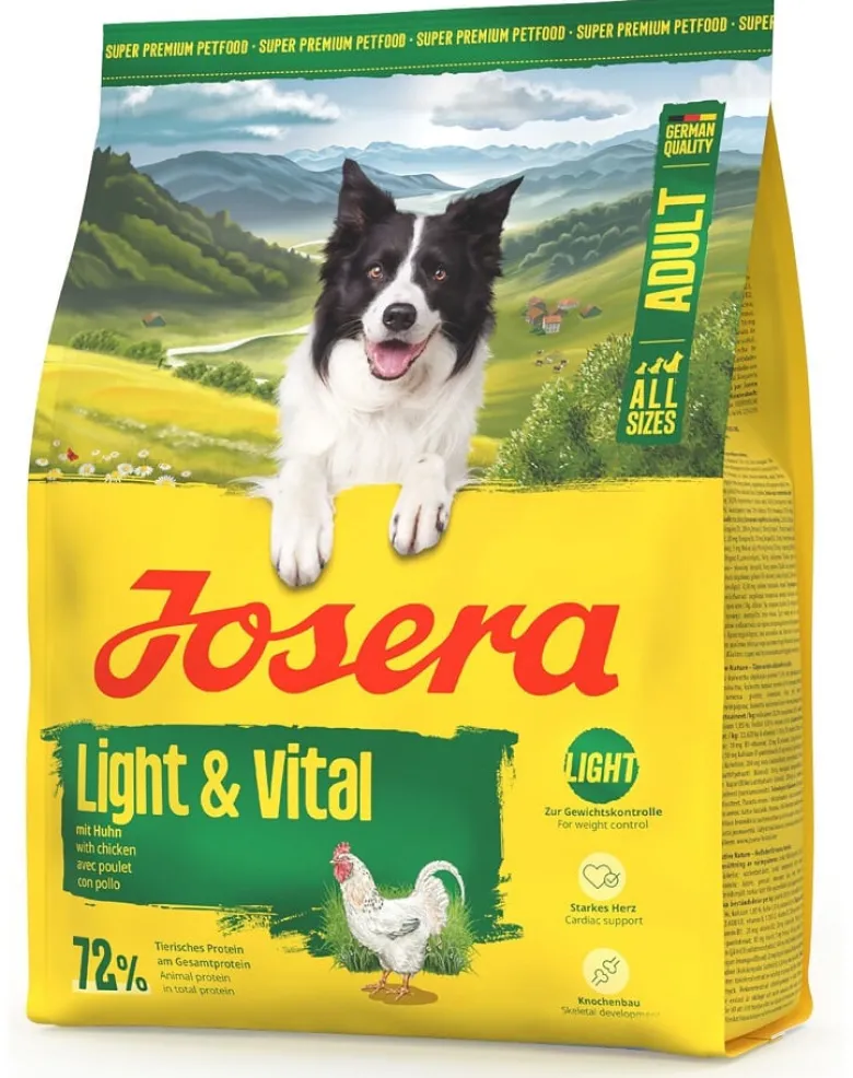 JOSERA Light Vital 900g per cani che supporta il controllo del peso corporeo