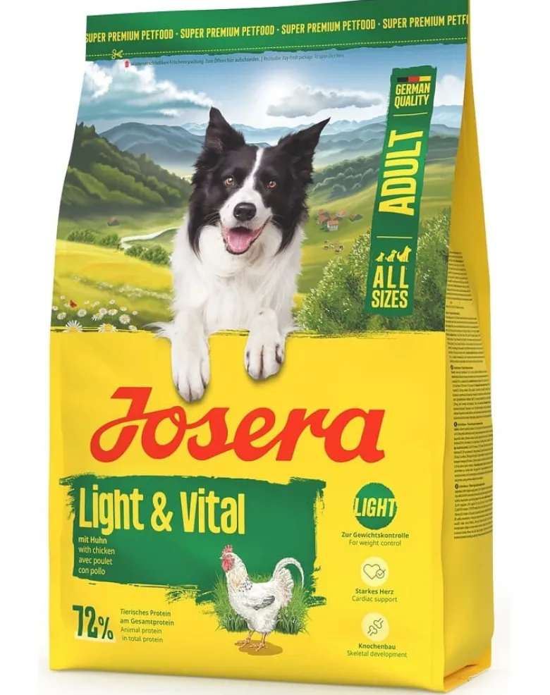 JOSERA Light Vital 3kg per cani che supporta il controllo del peso corporeo
