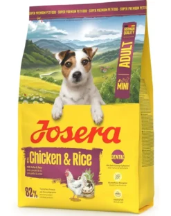 JOSERA Mini Adult Chicken and Rice 3kg cibo senza glutine per cani di piccola taglia