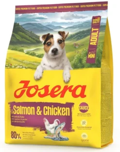 JOSERA Mini Adult Salmon and Chicken 900g cibo senza glutine con salsa per cani di piccola taglia
