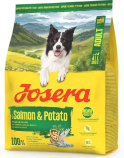 JOSERA Salmon and Potato Adult 900g cibo secco senza cereali per cani con stomaco sensibile