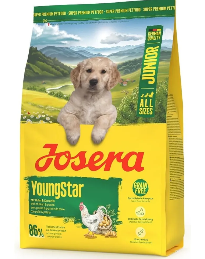 JOSERA YoungStar 3kg cibo secco senza cereali per cuccioli