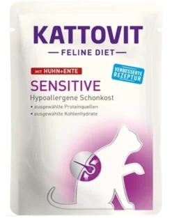 KATTOVIT Feline Diet Sensitive Pollo e anatra 85g