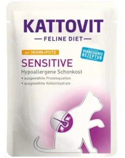 KATTOVIT Feline Diet Sensitive Pollo e tacchino 24 x 85 g