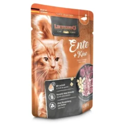 LEONARDO Finest Selection cibo per gatti senza cereali Pollame e uova 6x85 g + Anatra al formaggio 6x85 g