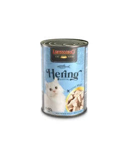 LEONARDO Hareng avec filet extra - nourriture humide pour chats 400 g