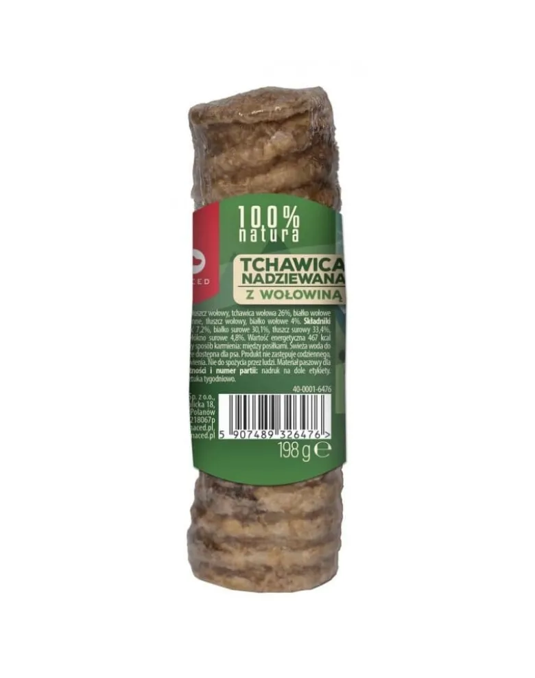 MACED MACED 100 % Natura Trachea Piccola Ripiena di Manzo per Cane 120 g