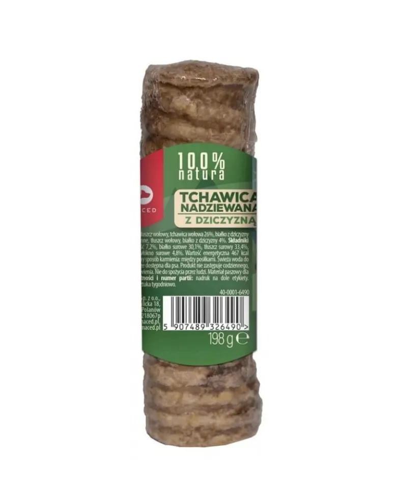 MACED 100 % Natura Trachea Piccola ripiena di selvaggina per cani 120 g
