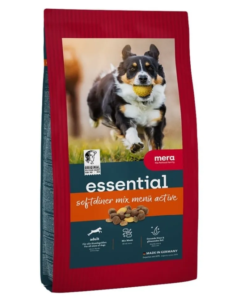 MERA Dog Essential Softdiner Mix Menu Active 12,5 kg cibo secco per cani attivi