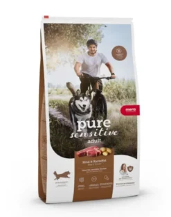 MERA Dog Pure Sensitive Fresh Meat Adult Beef Potato 12,5 kg manzo e patate, cibo secco per cani sensibili