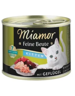 MIAMOR Feine Beute Kitten Poultry con pollame per gattini 185g